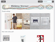 Tablet Screenshot of elektro-verner.cz